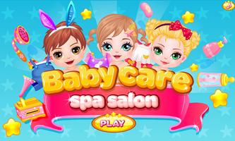 Salon Spa pour soins de Bebe Affiche