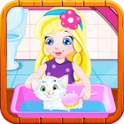 Baby Sofia White Kitty أيقونة