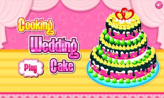 Cooking wedding cake poster
