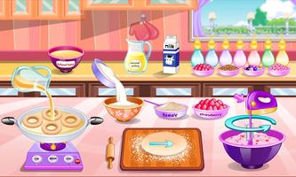 Donuts cooking games پوسٹر