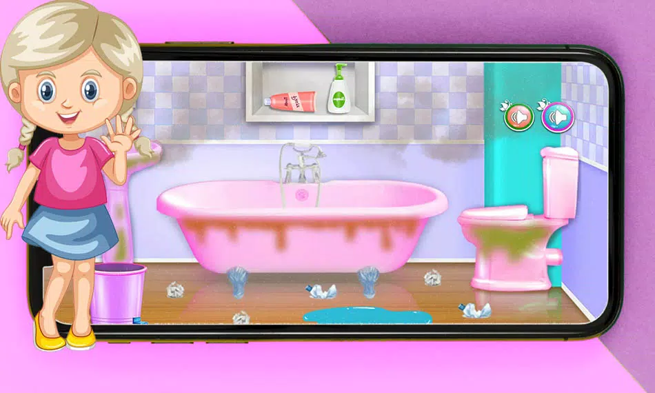 العاب بنات تنظيف حمامات خالتي APK per Android Download