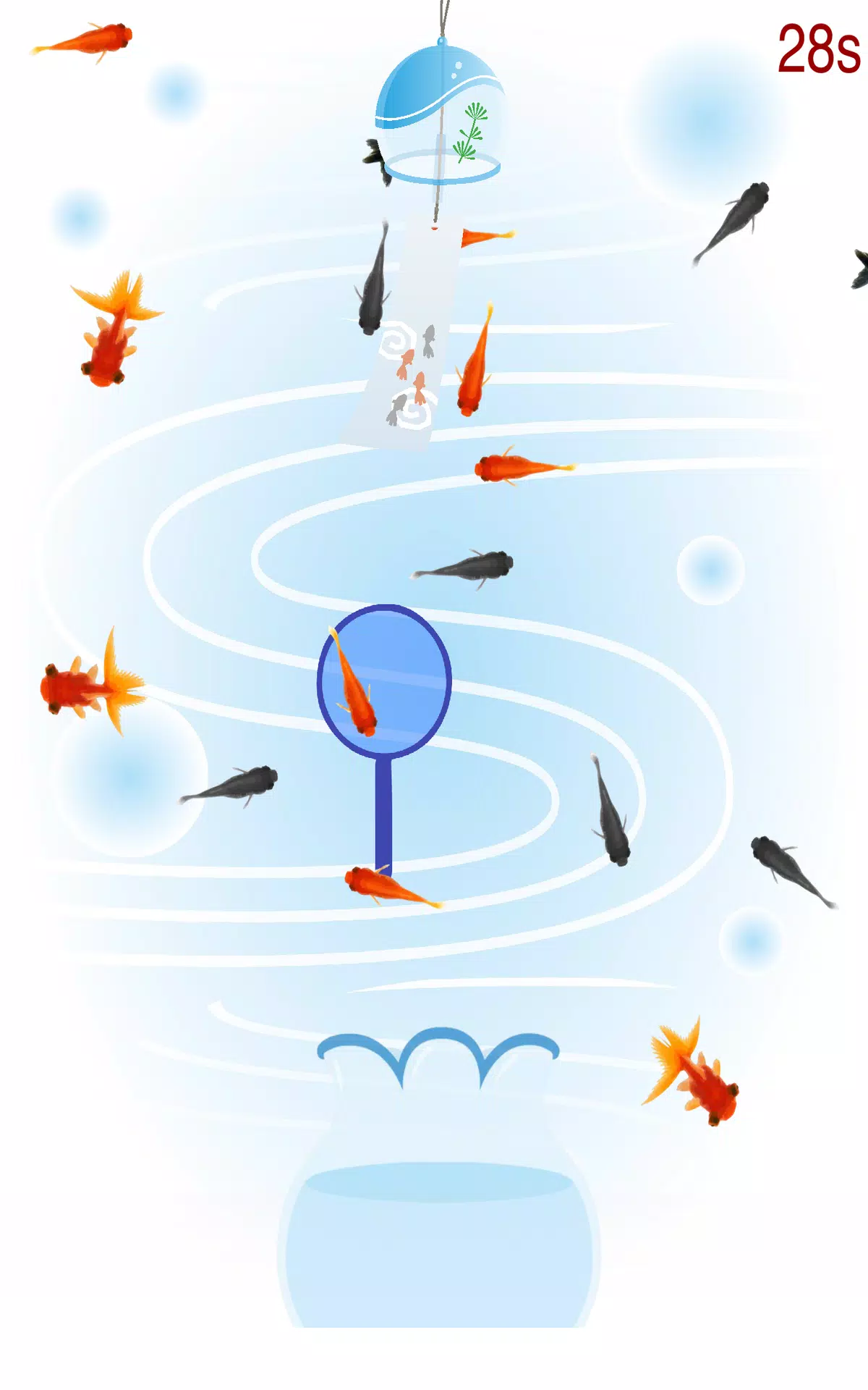 Goldfish scooping festival