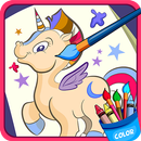 Horse, unicorn coloring book APK