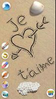 Dessin art de sable peindre Affiche