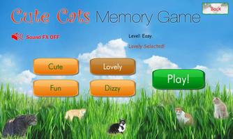 Cute Cats Memory Game 2.0 capture d'écran 1