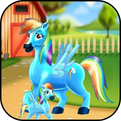 Princess rainbow Pony game APK download