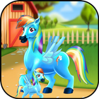 Princess rainbow Pony game icon