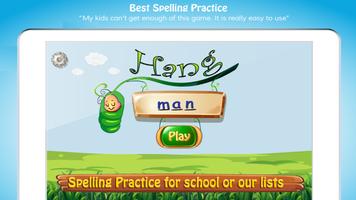 Hangman Best Kids hooked on Phonics Spelling Games โปสเตอร์