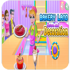 bakery land serve and desserts truck festival icon