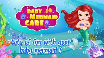 Baby Mermaid Care Cartaz