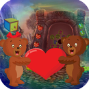 Best Escape Game 546 Love Bears Rescue Game APK