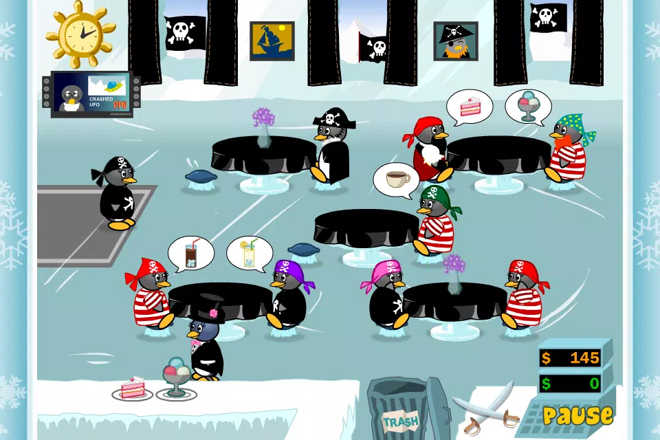 Penguin Diner Dash:Restaurant Story Free Download