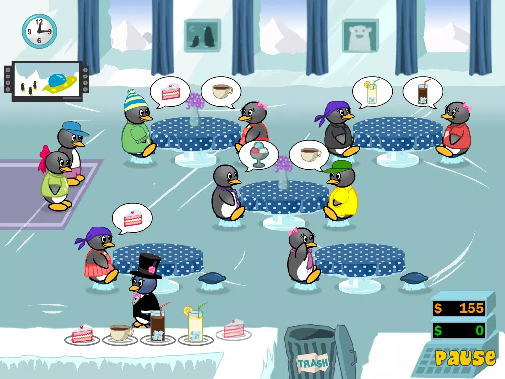 Penguin Diner Dash:Restaurant Story Free Download