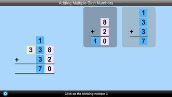 Adding Multiple Digit Numbers Lite Version capture d'écran 2