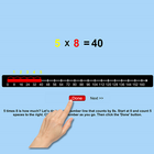 Multiplication Using Number Line icône