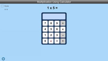 Multiplication Using Calculator Lite version imagem de tela 1