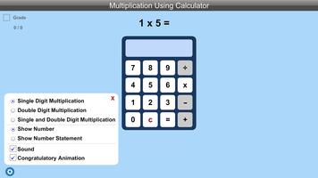 Multiplication Using Calculator Lite version स्क्रीनशॉट 2