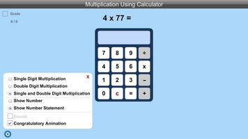 برنامه‌نما Multiplication Using Calculator Lite version عکس از صفحه