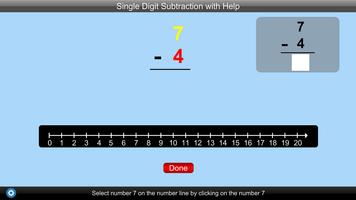 Single Digit Addition with Help Lite Version capture d'écran 2