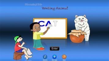 Writing Animal Word Affiche