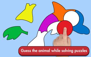 Animal Shape Builder Lite - Kids Preschool Puzzles الملصق