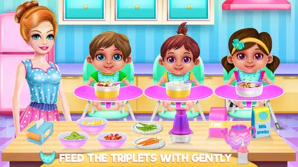 Crazy Mommy Triplets Care APK 下載