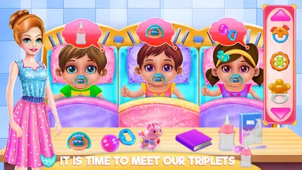 Crazy Mommy Triplets Care APK 下載