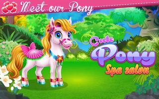 Cute Pony Spa Salon پوسٹر