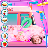 Girly Ice Cream Truck Car Wash آئیکن