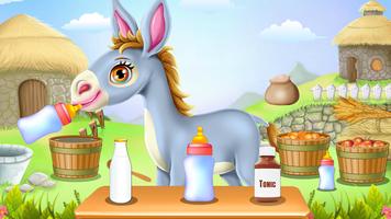 Donkey Horse Caring plakat