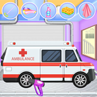 Emergency Vehicles at Car Wash icon