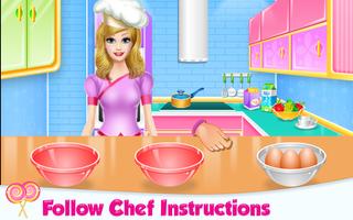 Lovely Rainbow Cake Cooking imagem de tela 2