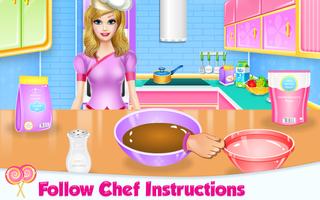 Lovely Rainbow Cake Cooking imagem de tela 3