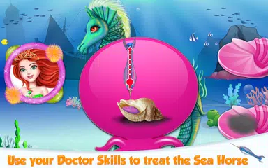 Скачать Mermaid Sea Horse Caring APK
