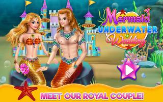 Mermaid Underwater Wedding الملصق
