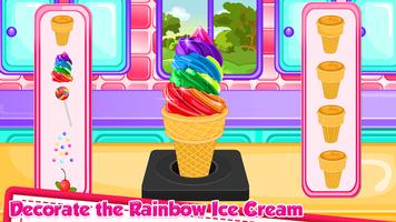 Rainbow Ice Cream Cooking Cartaz