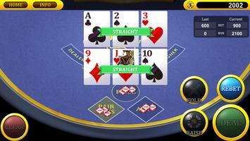 Real Three Card Poker capture d'écran 2