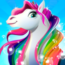 Arc-en-ciel Cheval Soins 🐴Habiller Beauté Salon APK