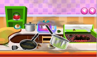 العاب تنظيف وطبخ وجبة سريعة captura de pantalla 1