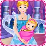 Cinderella gives birth games icône