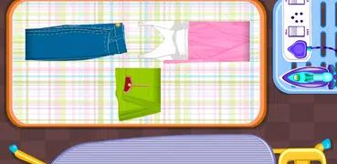 Ironing clothes girls games