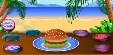 Cooking Tasty Hamburger