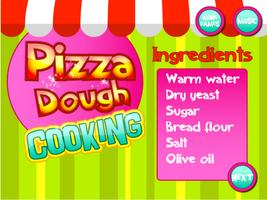 Pizza Dough Cooking Affiche