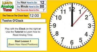 Learn Analog Time Poster