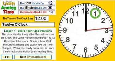 Learn Analog Time captura de pantalla 3