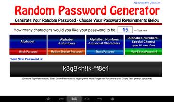 Poster Random Password Generator