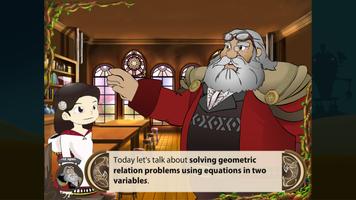 Solve Geo Prob Use Eq in 2 Var poster