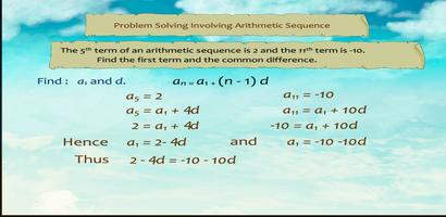 Solve Prob Arithmetic Sequence poster