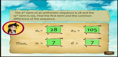 Solve Prob Arithmetic Sequence screenshot 2