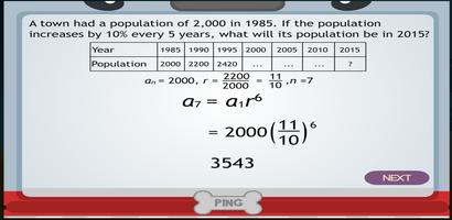 Solve Problems  Geometric Seq screenshot 2